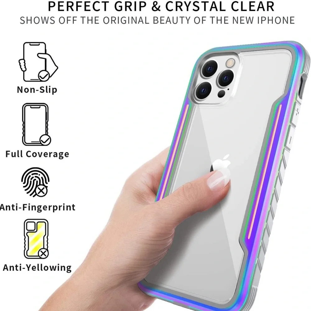 Military grade for iPhone/iPhone 12 Pro Case, Colorful